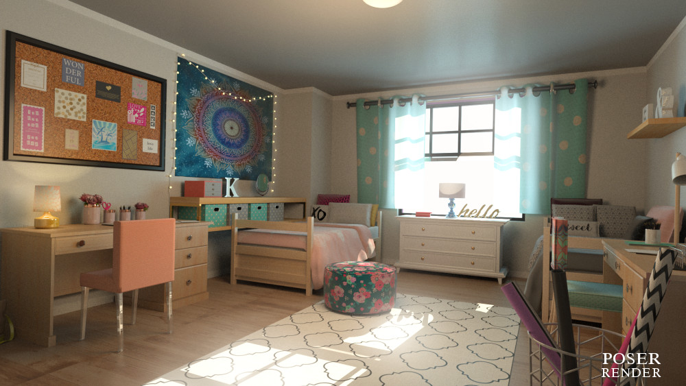 Girls Dorm Room by N/A
