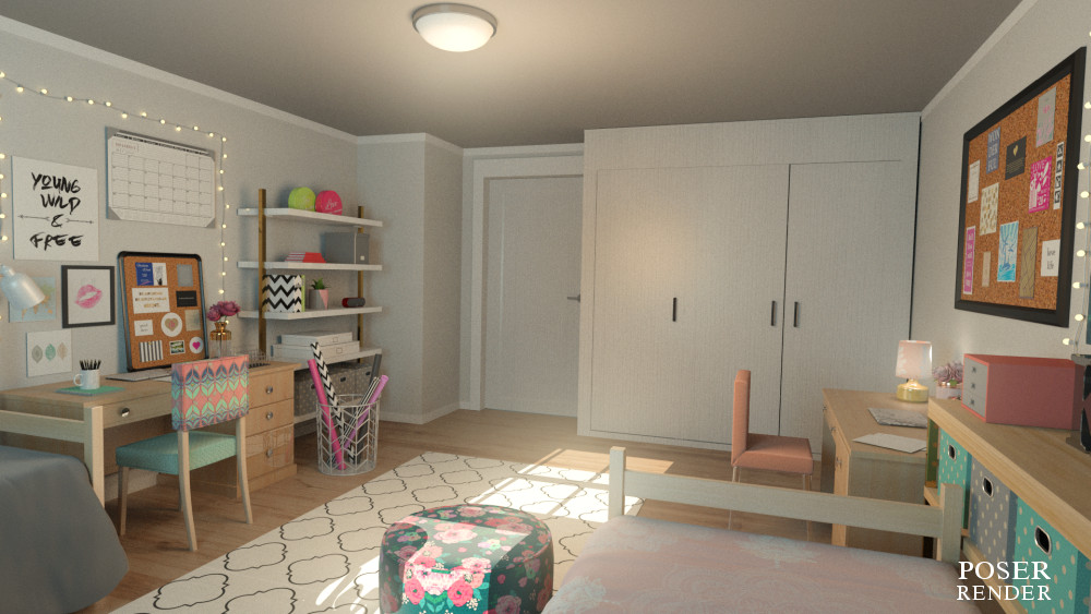 Girls Dorm Room by N/A