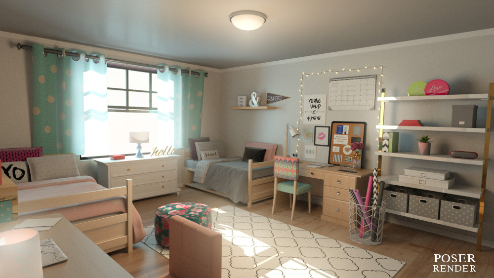 Girls Dorm Room by N/A
