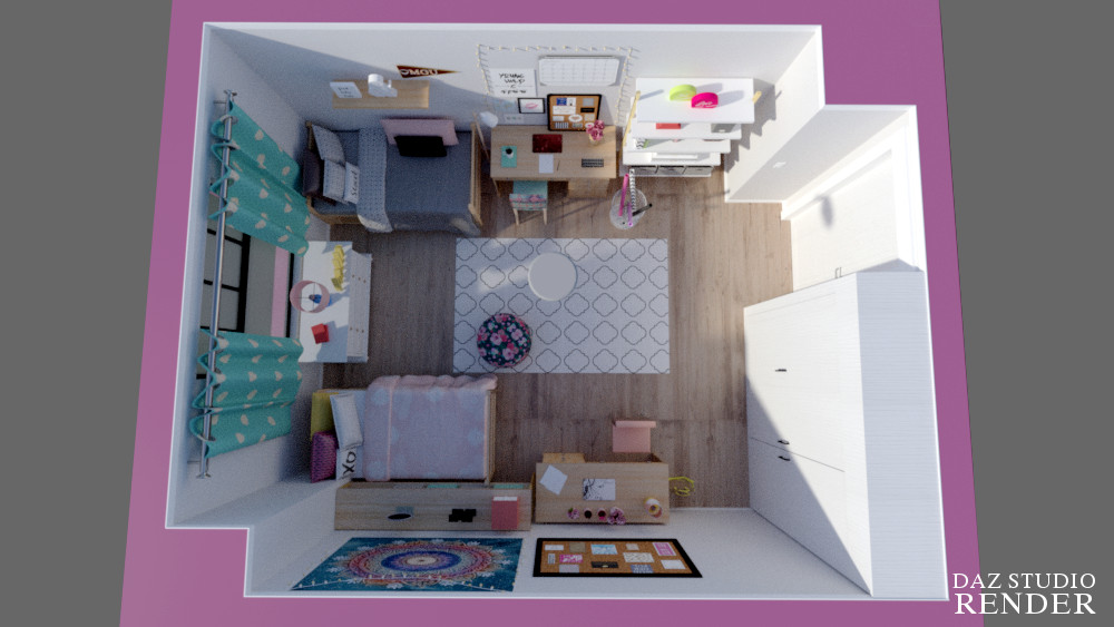 Girls Dorm Room by N/A