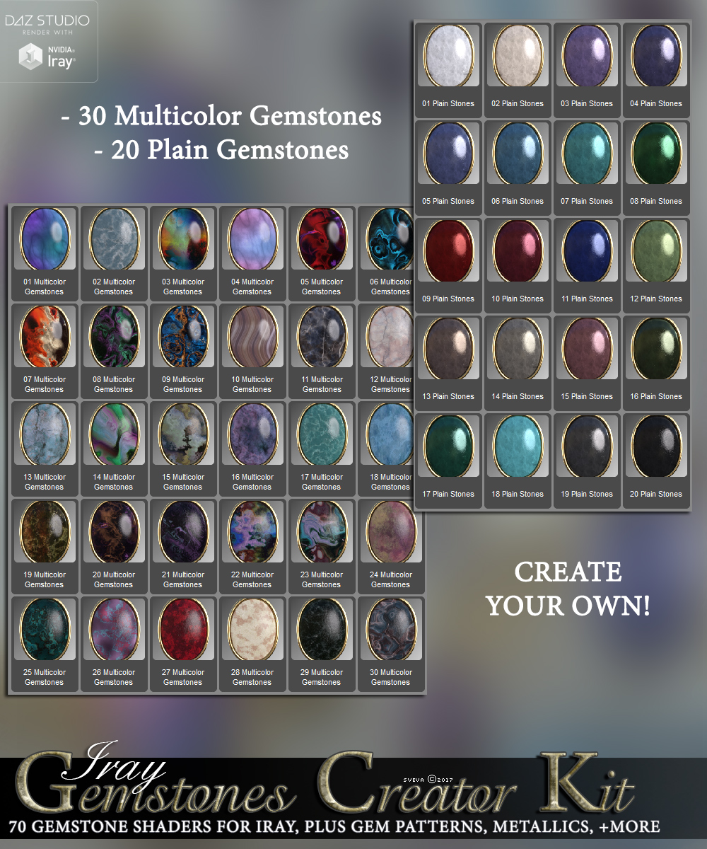 SV's Iray Gemstones Creator Kit by N/A