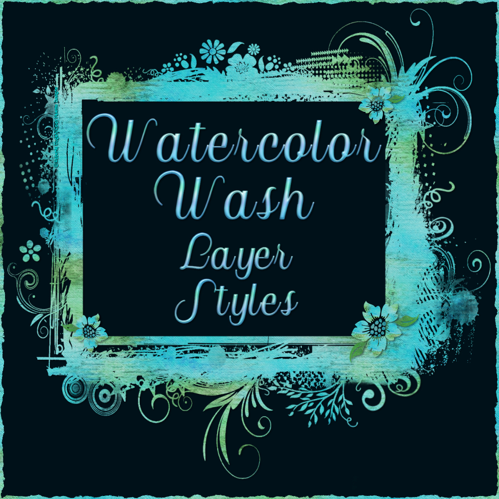 Watercolor Wash Layer Styles by N/A