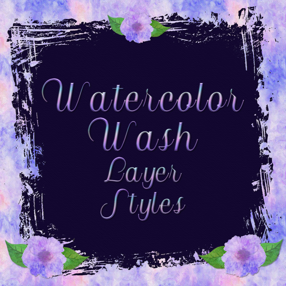 Watercolor Wash Layer Styles by N/A