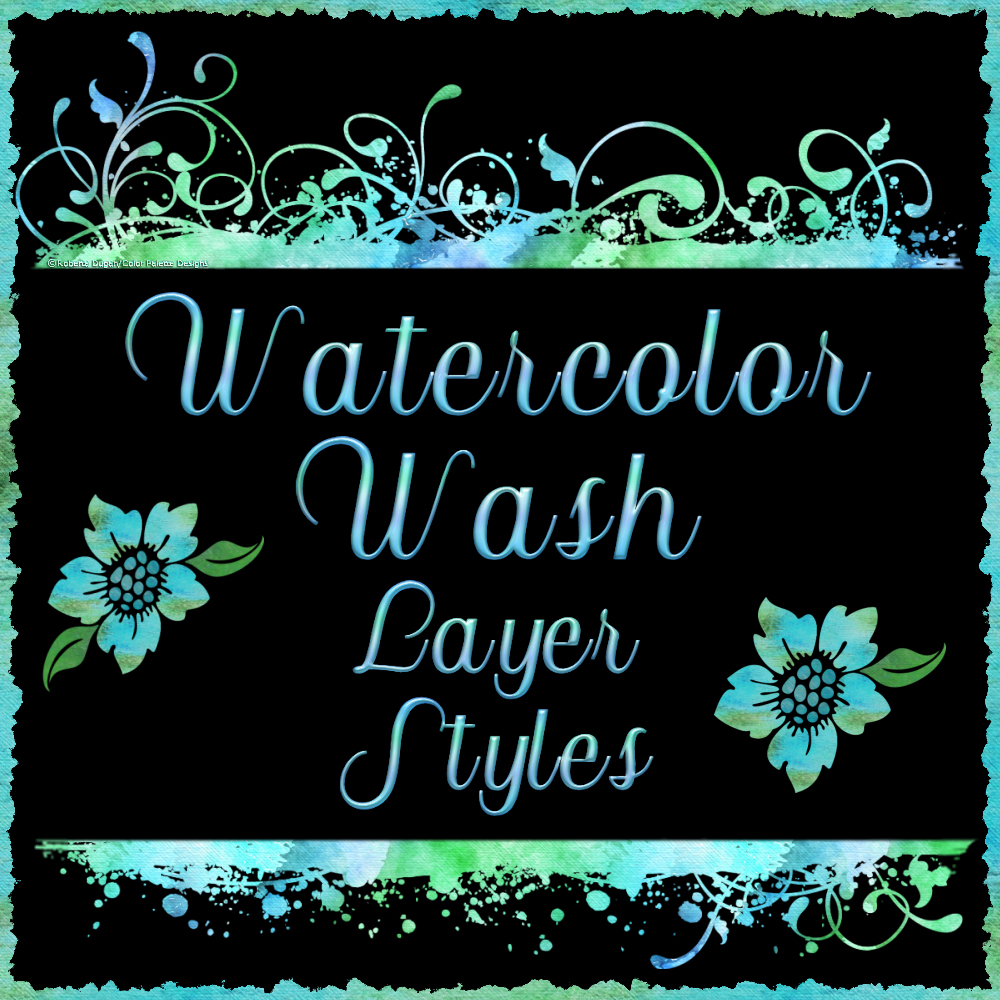 Watercolor Wash Layer Styles by N/A