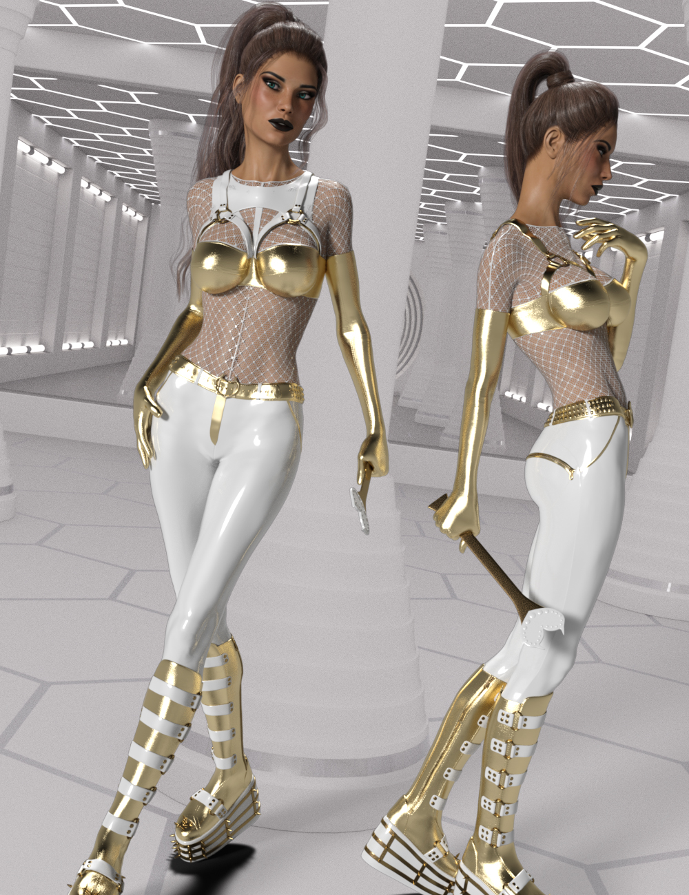 InStyle - Wetlook Outfit 2 for Genesis 3 Females by N/A