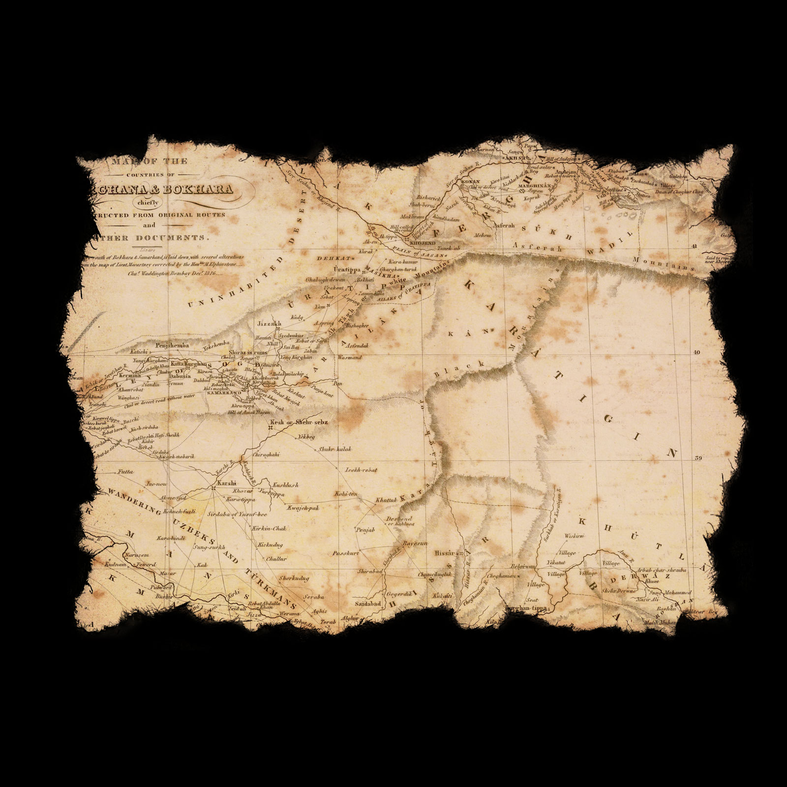Old Map Routes and Landscapes PS Brushes by N/A