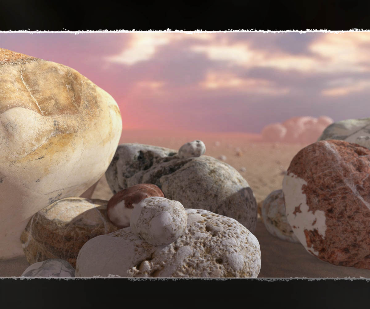 Photo Props: Sea Washed Beach Rocks by N/A