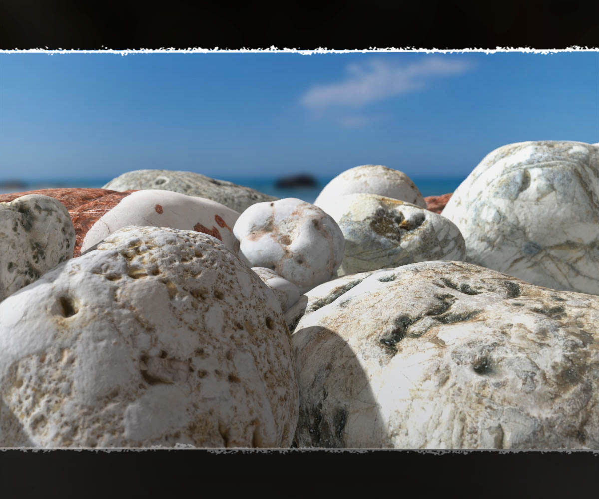 Photo Props: Sea Washed Beach Rocks by N/A