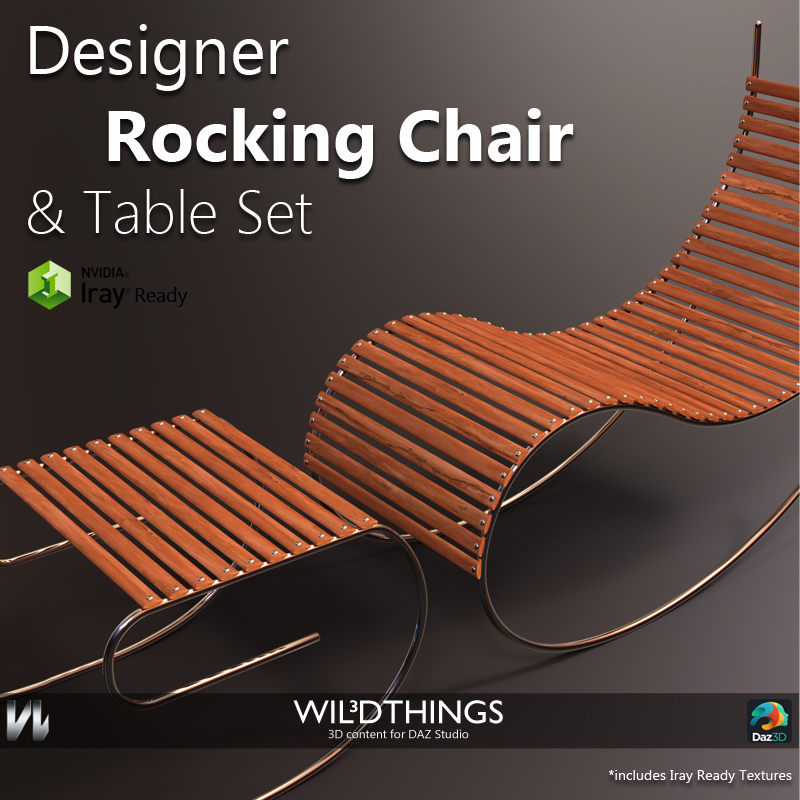 Designer Rocking Chair by N/A