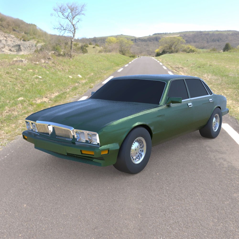Jaguar XJ-6 1989 (for Wavefront OBJ) - Extended License by N/A