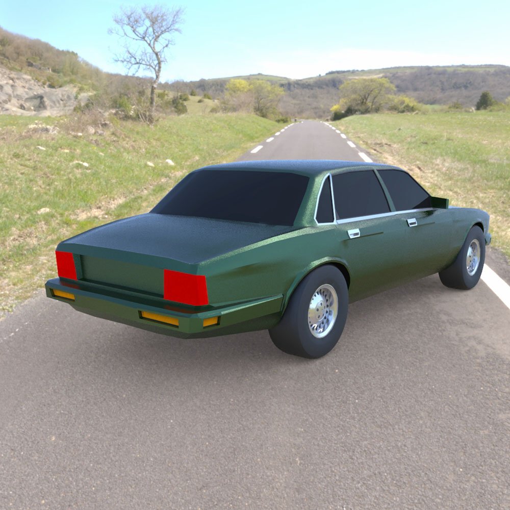 Jaguar XJ-6 1989 (for Wavefront OBJ) - Extended License by N/A