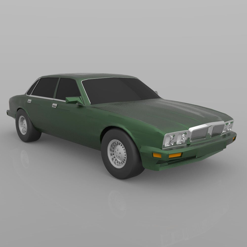 Jaguar XJ-6 1989 (for Wavefront OBJ) - Extended License by N/A