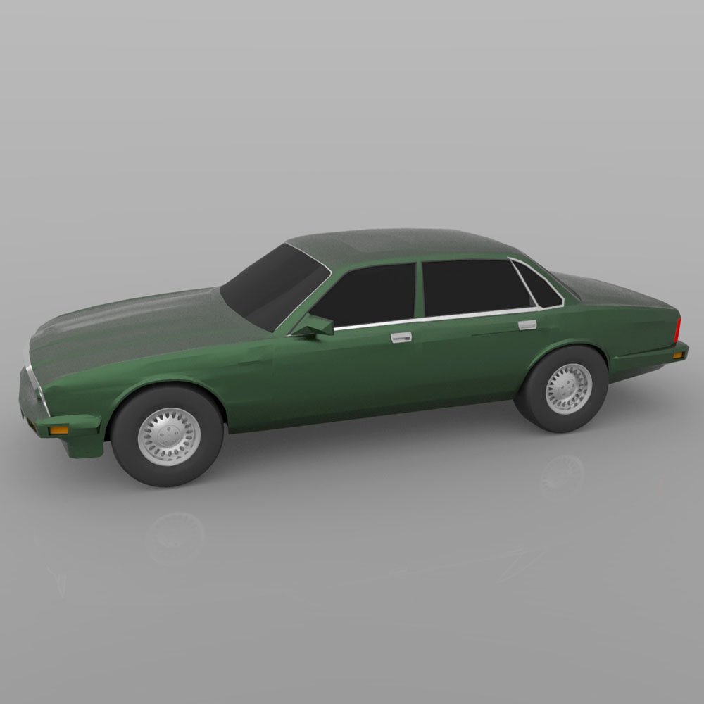 Jaguar XJ-6 1989 (for Wavefront OBJ) - Extended License by N/A