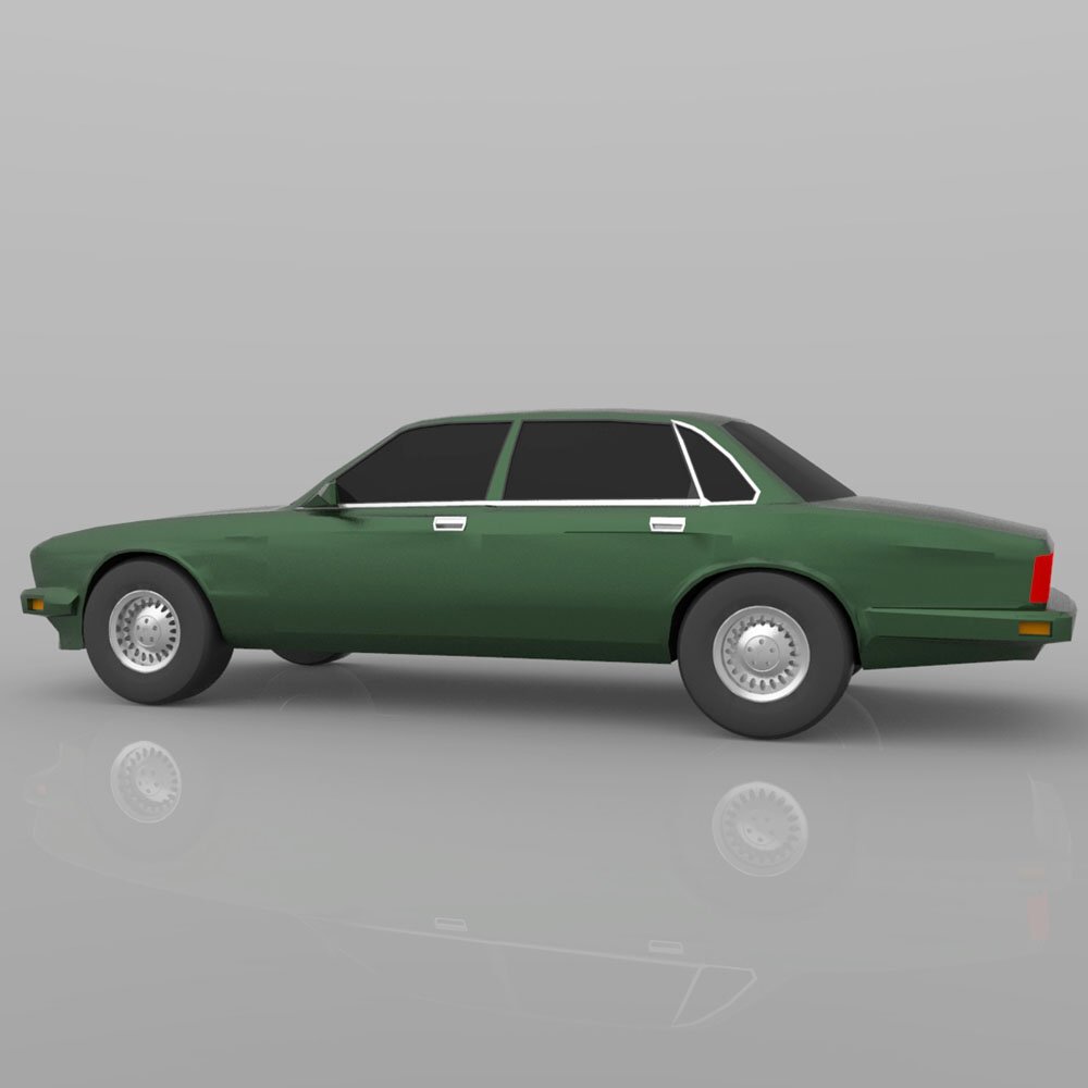 Jaguar XJ-6 1989 (for Wavefront OBJ) - Extended License by N/A