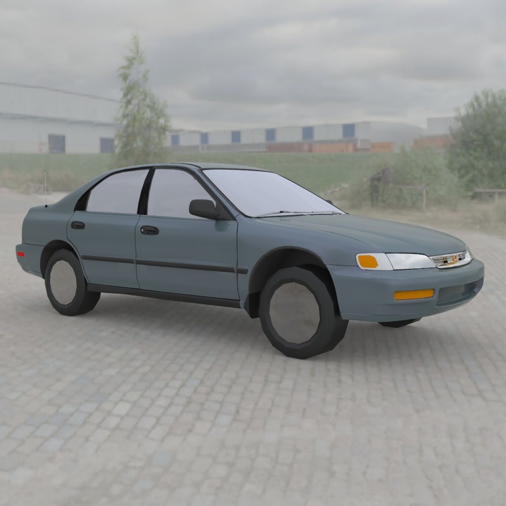 Honda Accord 1997 :: Wavefront OBJ - Extended License by N/A