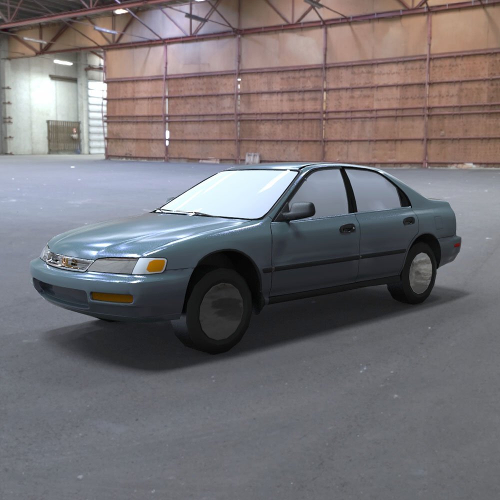 Honda Accord 1997 :: Wavefront OBJ - Extended License by N/A