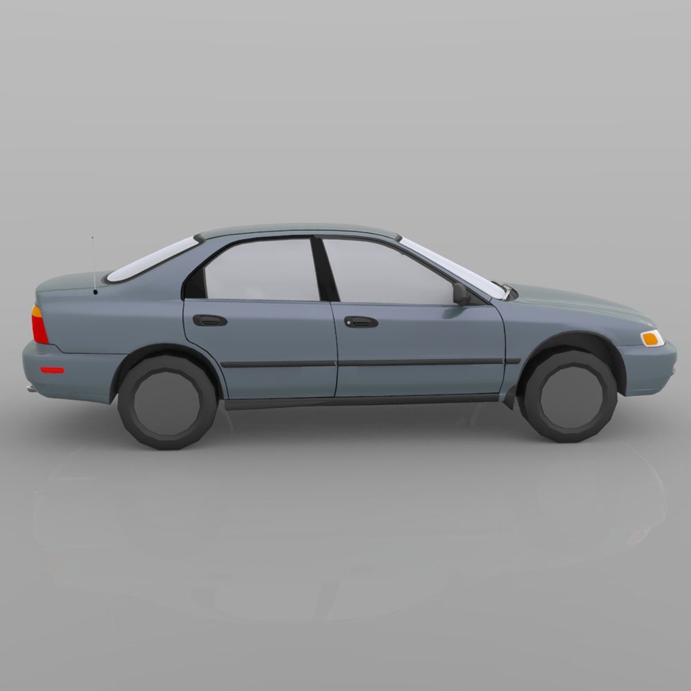Honda Accord 1997 :: Wavefront OBJ - Extended License by N/A