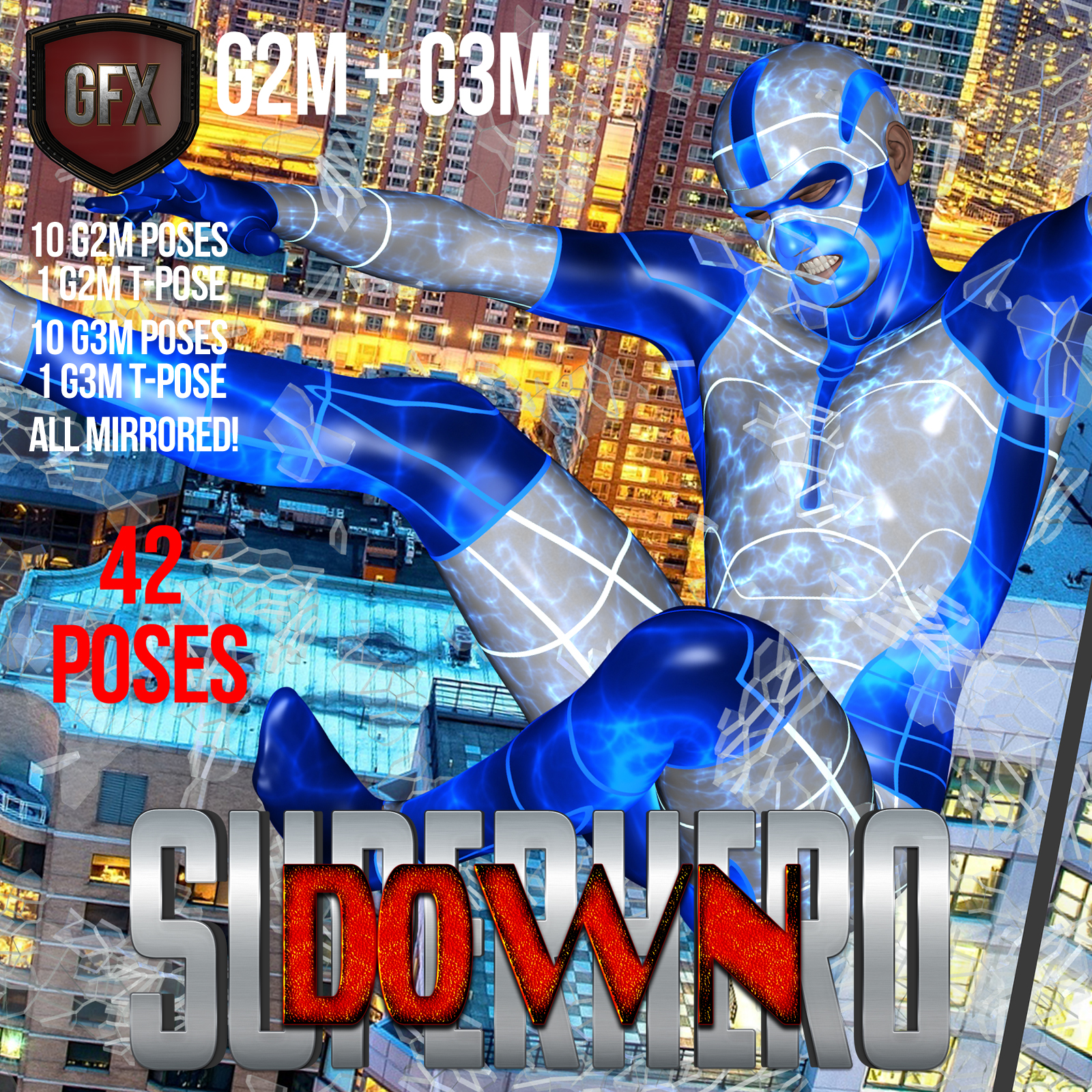 SuperHero Down for G2M & G3M Volume 1 by N/A