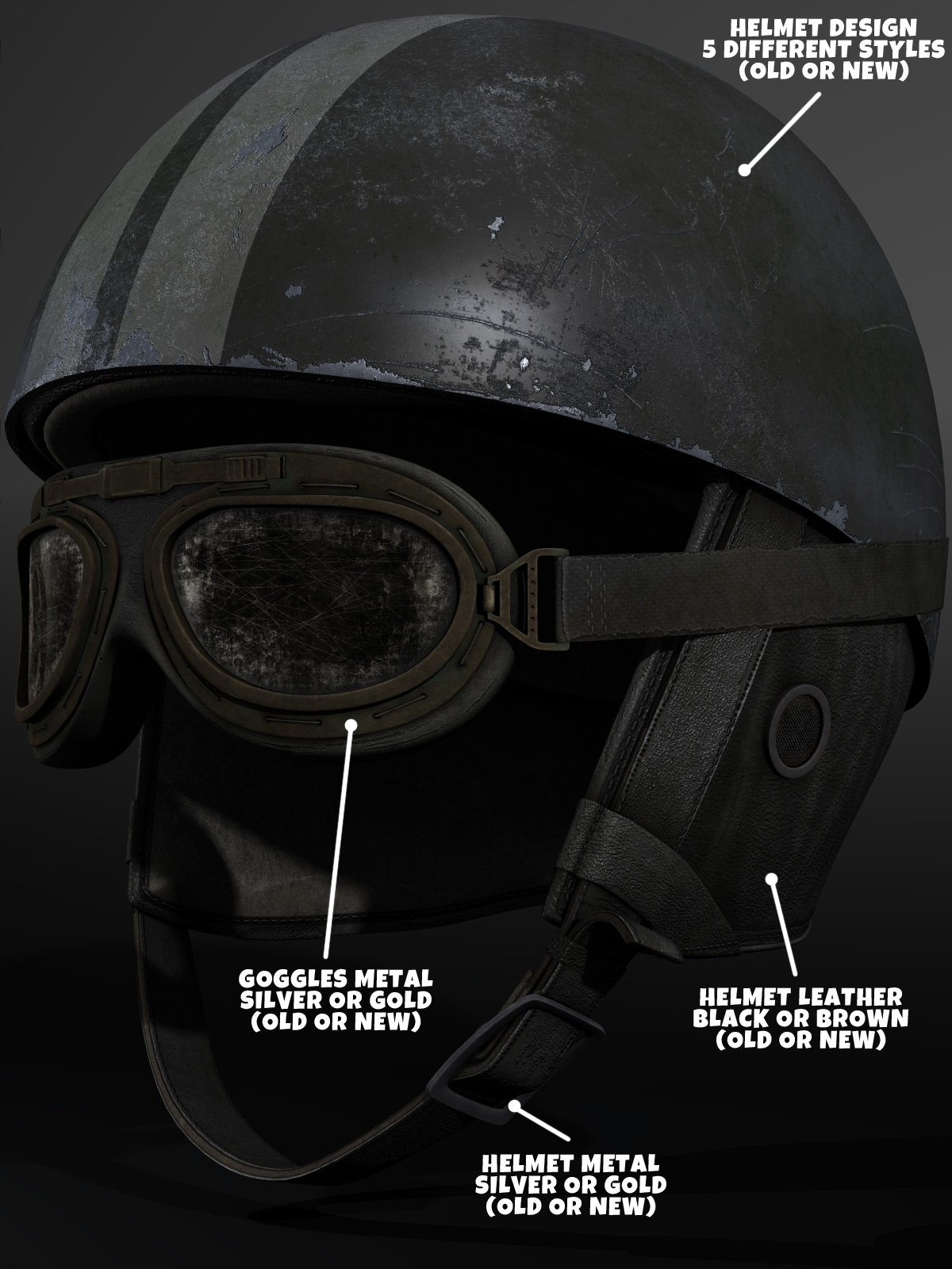 Cafe Racer Half Helmet by N/A