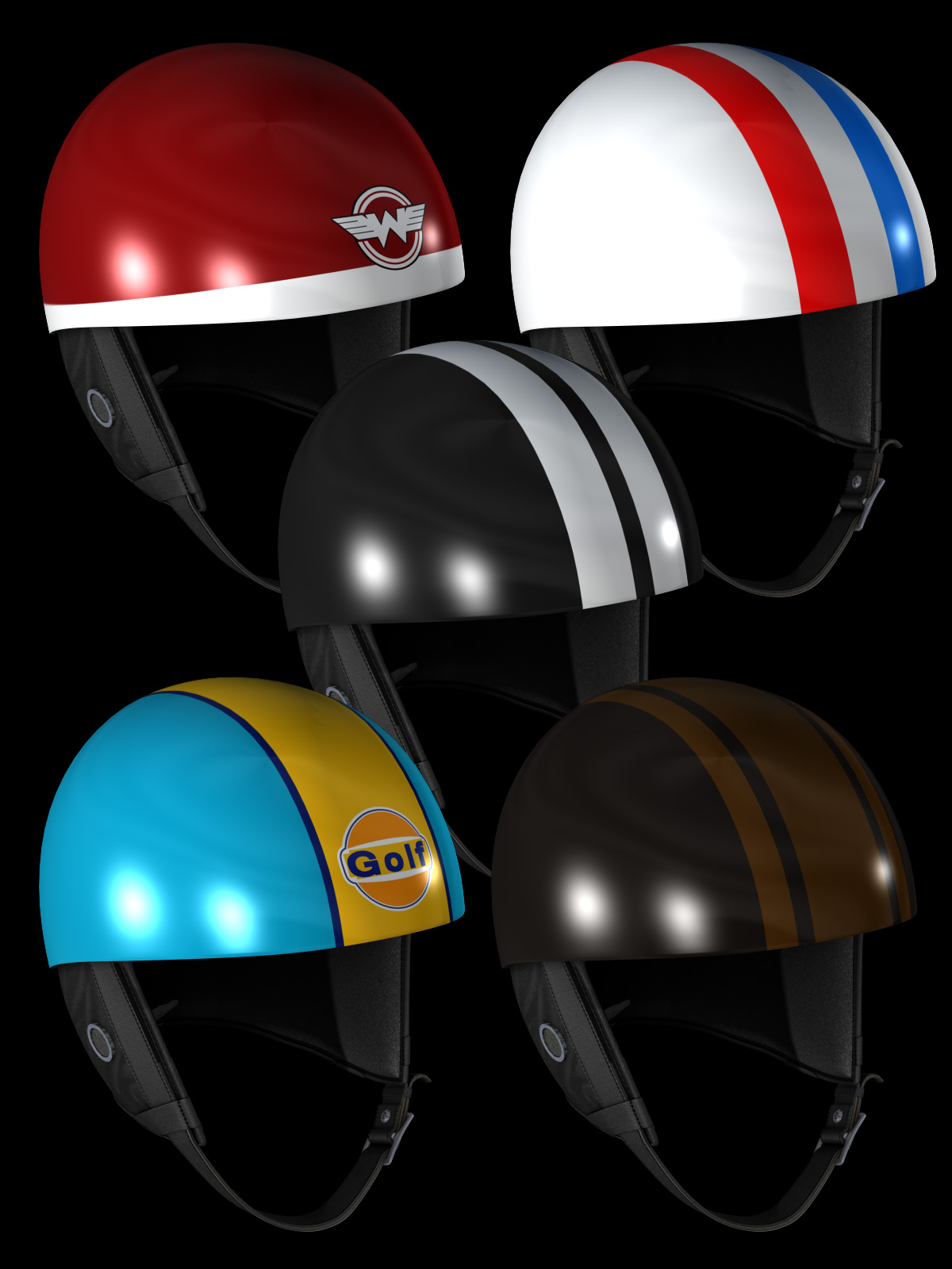 Cafe Racer Half Helmet by N/A