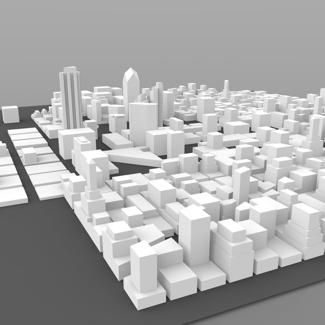 San Diego Cityscape- 3ds and obj - Extended License by N/A