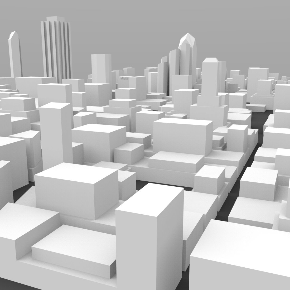 San Diego Cityscape- 3ds and obj - Extended License by N/A