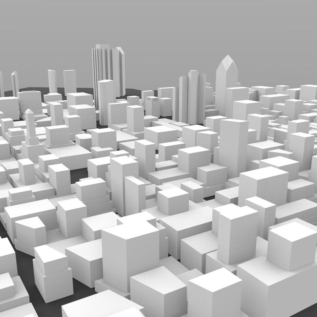 San Diego Cityscape- 3ds and obj - Extended License by N/A