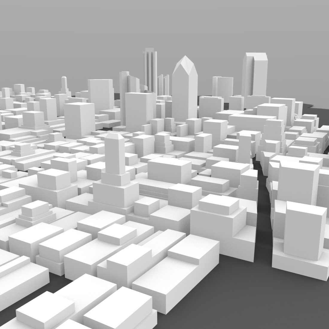 San Diego Cityscape- 3ds and obj - Extended License by N/A