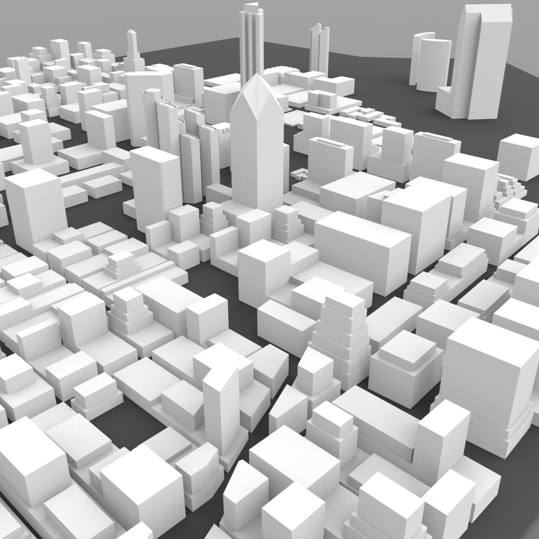 San Diego Cityscape- 3ds and obj - Extended License by N/A