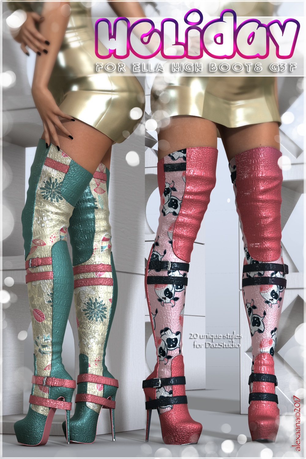 Holiday Ella High Boots G3F by N/A