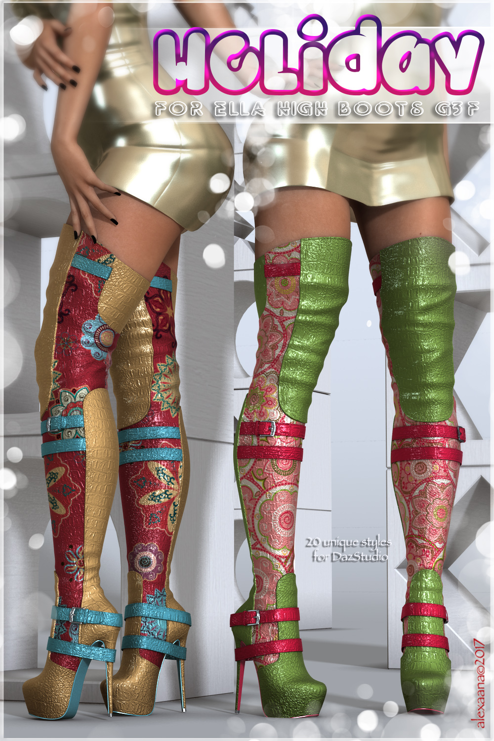 Holiday Ella High Boots G3F by N/A