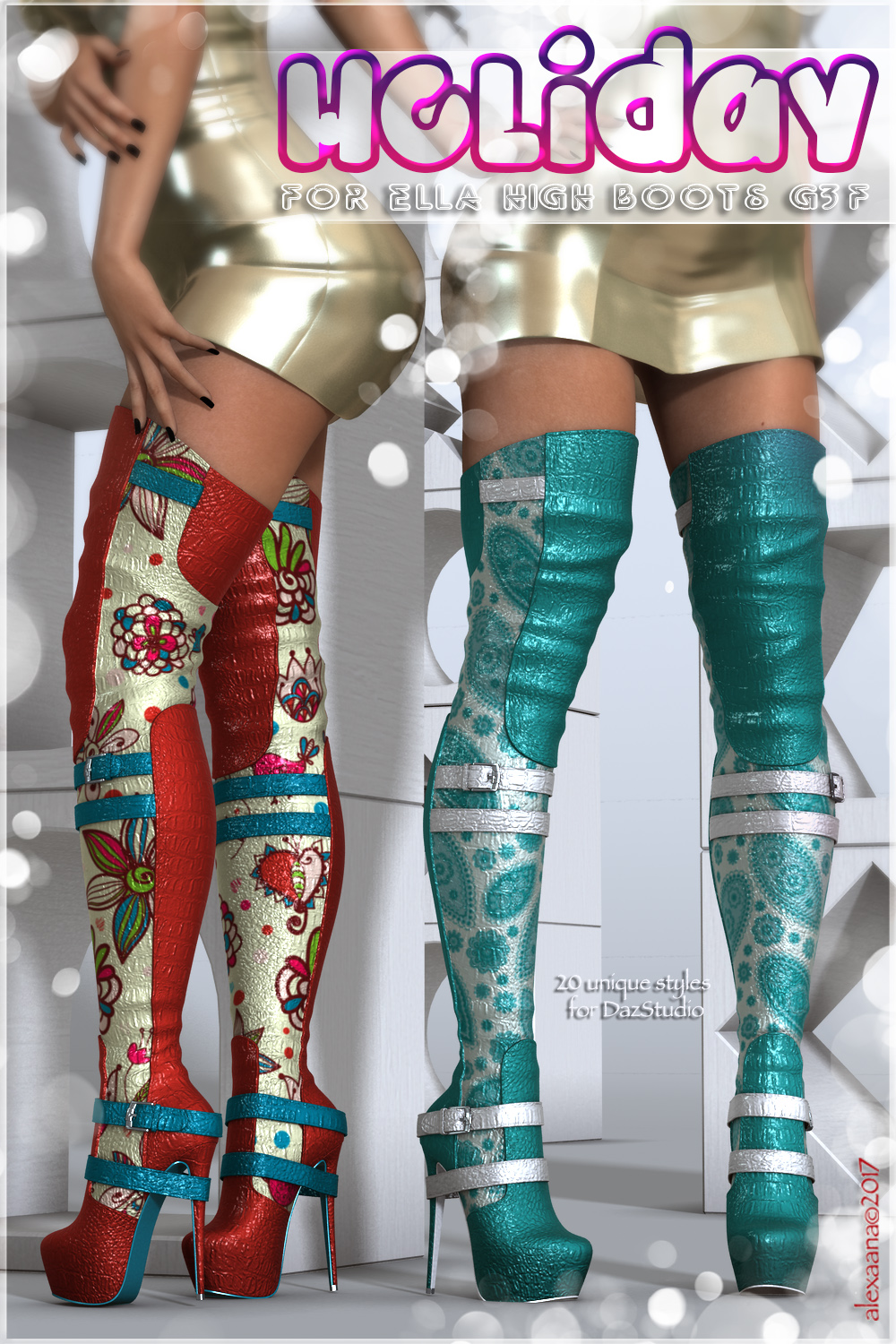 Holiday Ella High Boots G3F by N/A