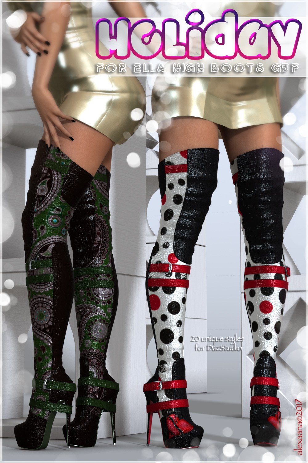 Holiday Ella High Boots G3F by N/A