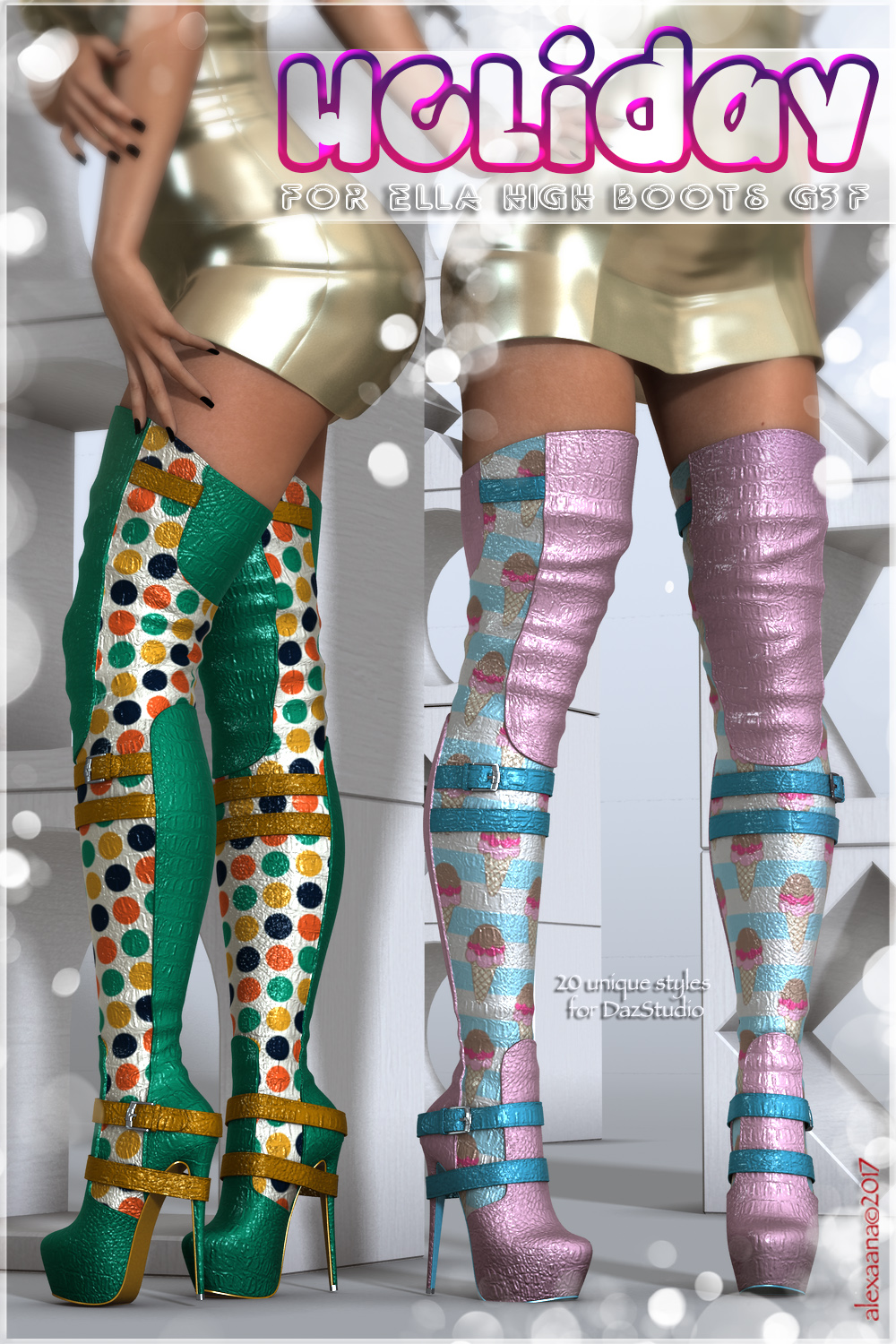 Holiday Ella High Boots G3F by N/A