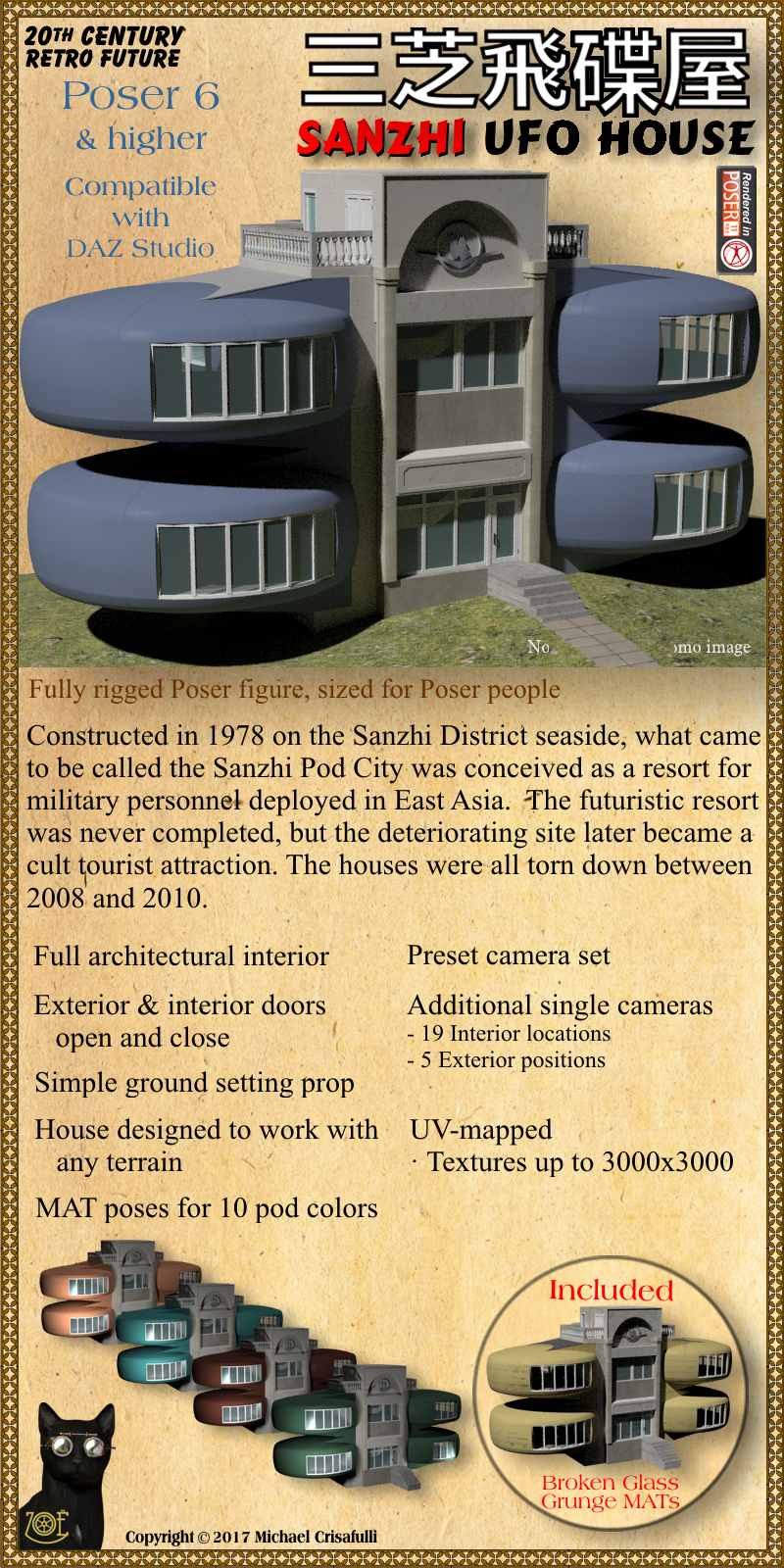 Sanzhi UFO House by N/A