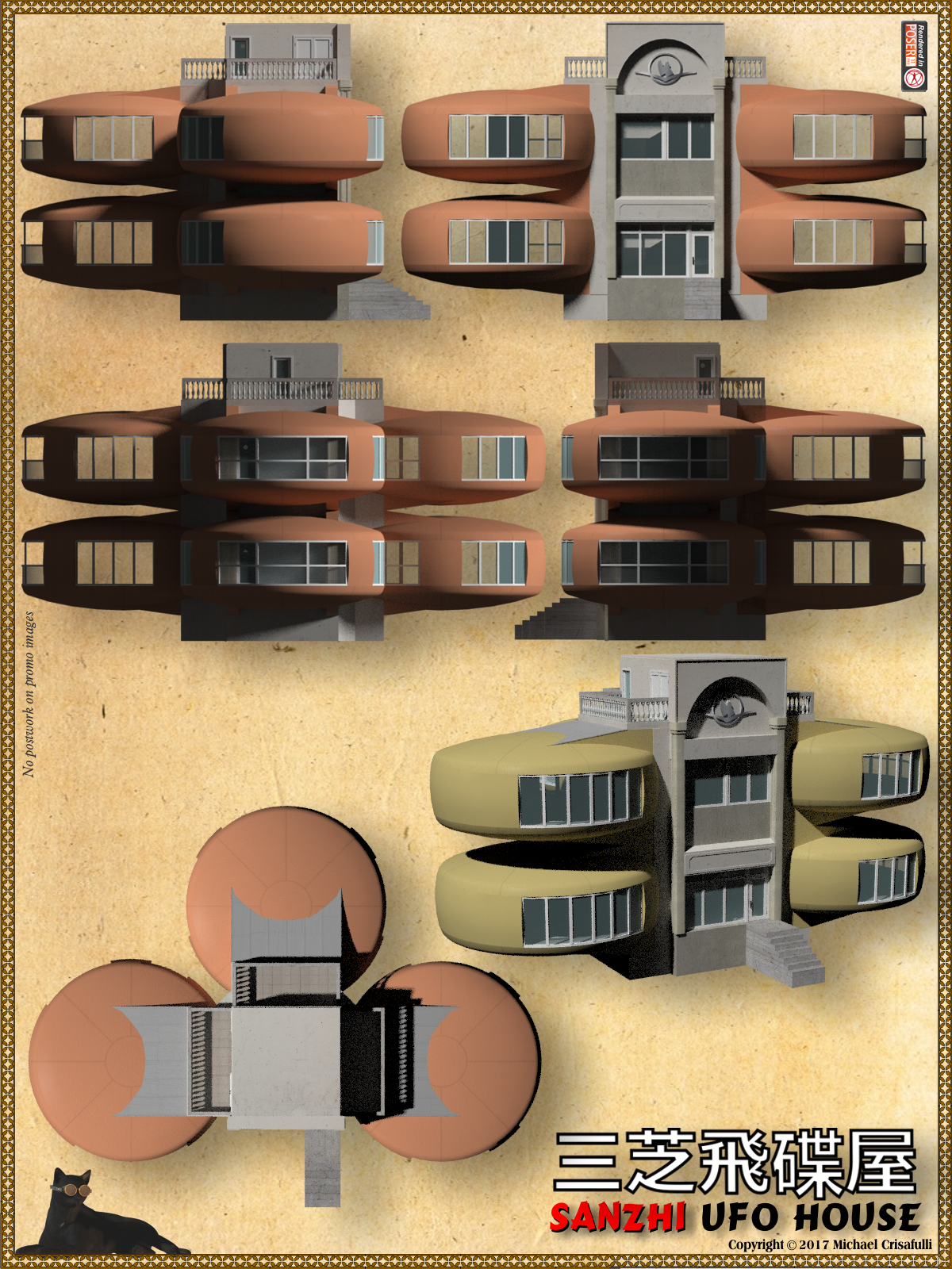Sanzhi UFO House by N/A