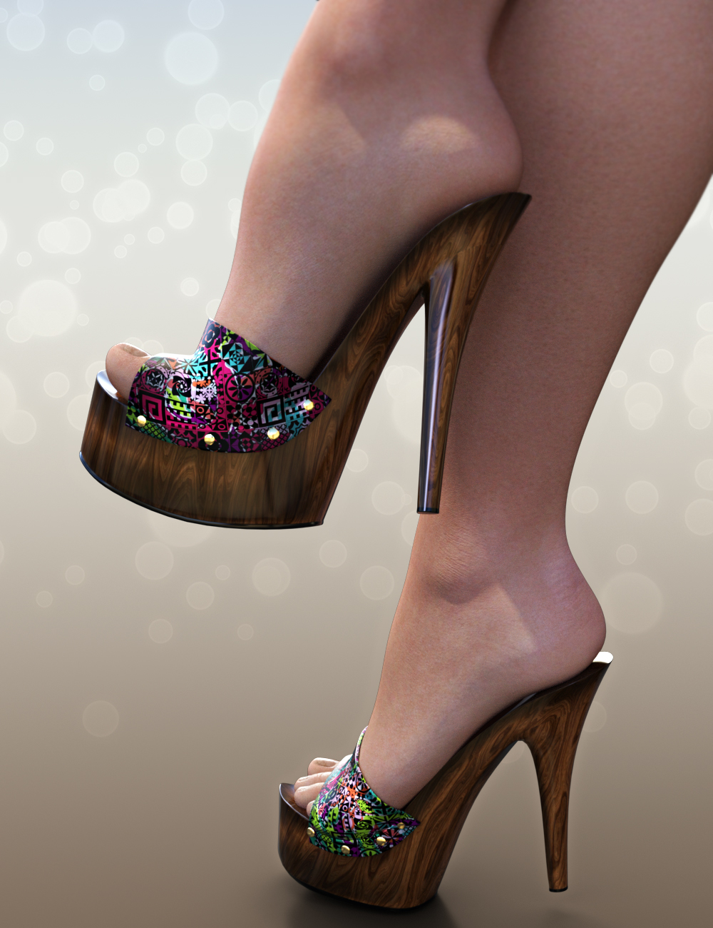 NYC Couture: Wood Mules Genesis 3 Female by N/A