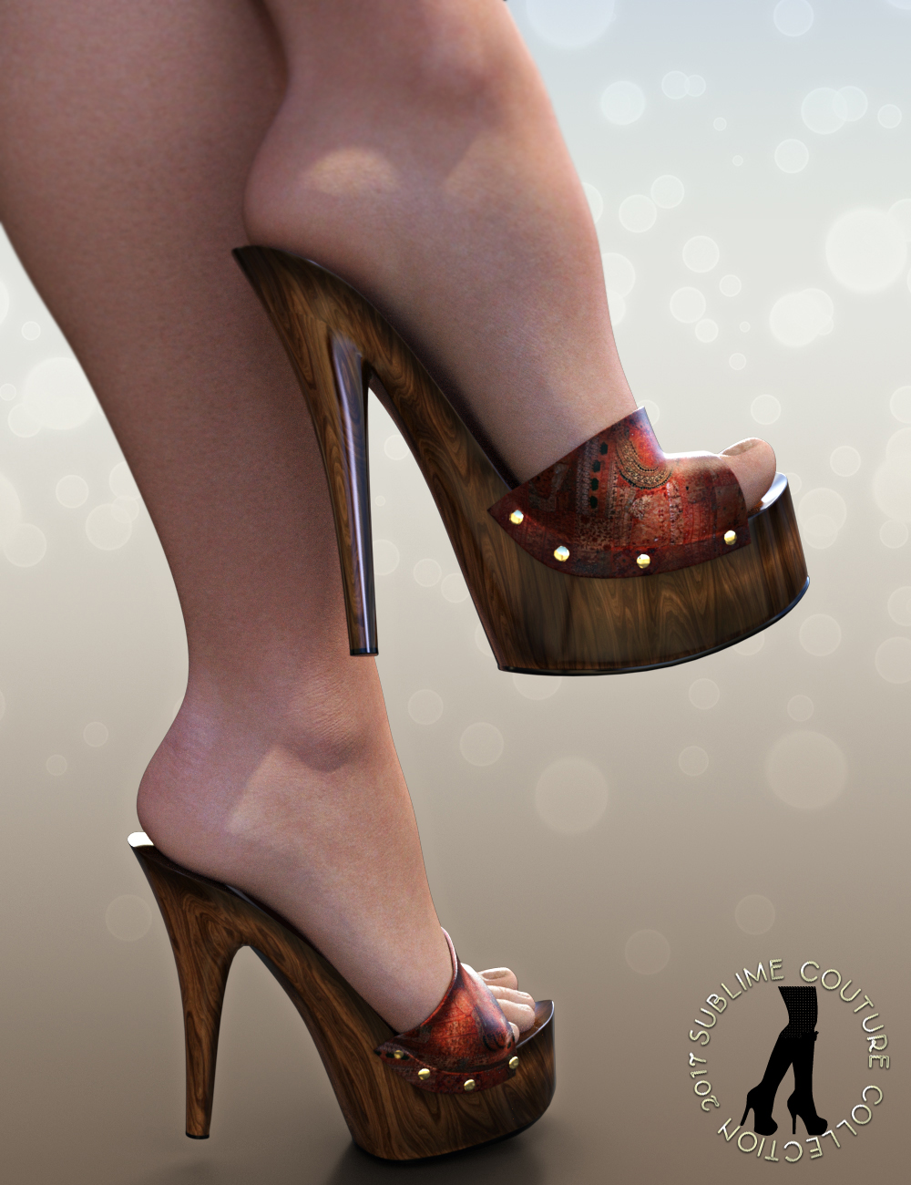 NYC Couture: Wood Mules Genesis 3 Female by N/A