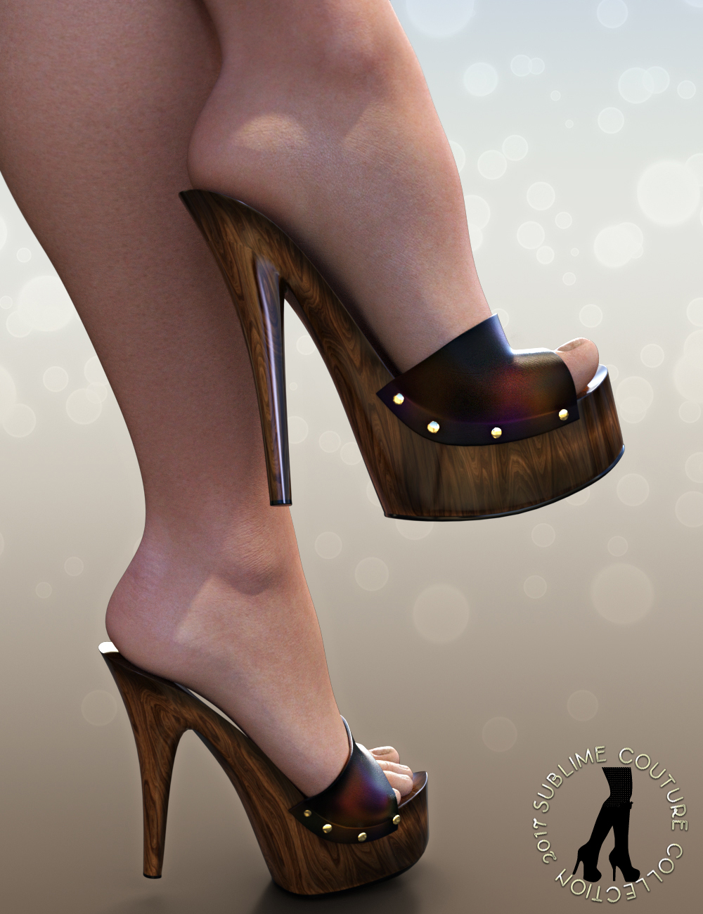 NYC Couture: Wood Mules Genesis 3 Female by N/A