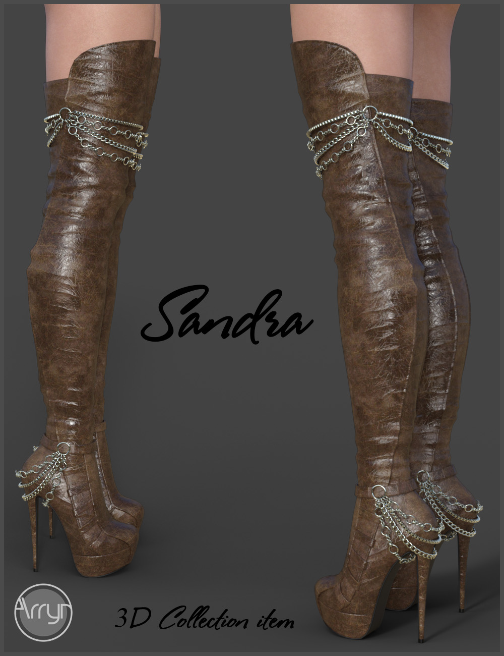 Sandra High Boots for Genesis 3 Females by N/A