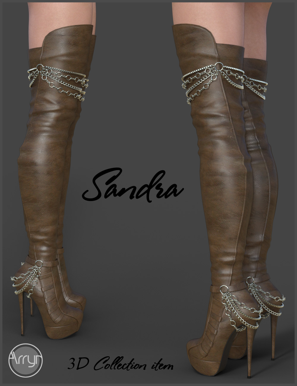 Sandra High Boots for Genesis 3 Females by N/A