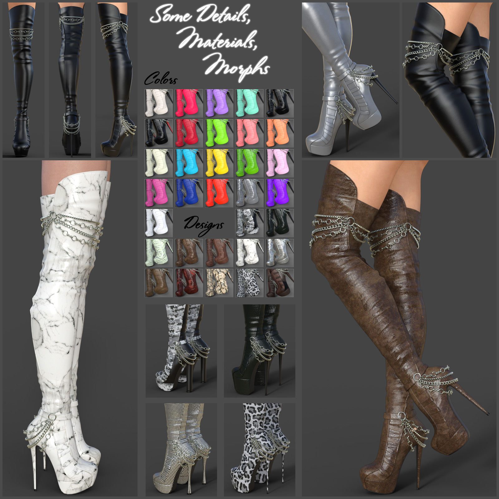 Sandra High Boots for Genesis 3 Females by N/A