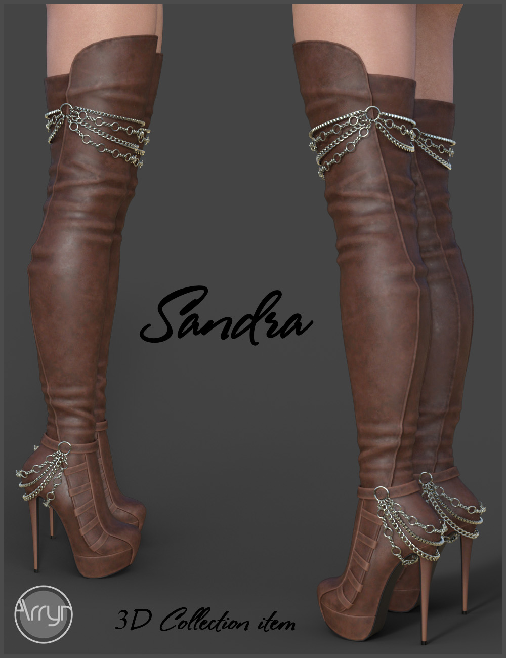 Sandra High Boots for Genesis 3 Females by N/A