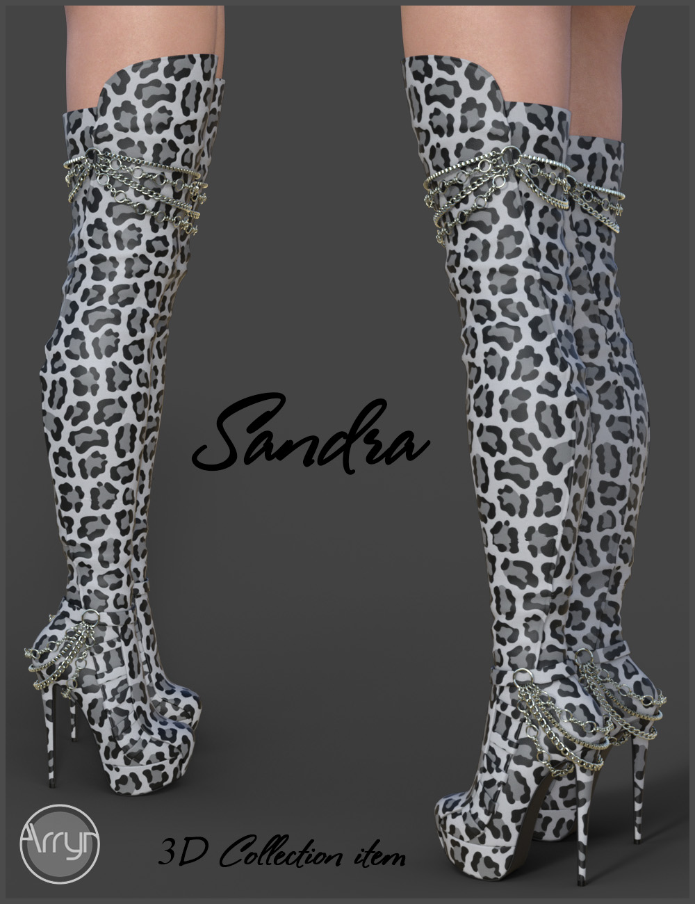 Sandra High Boots for Genesis 3 Females by N/A