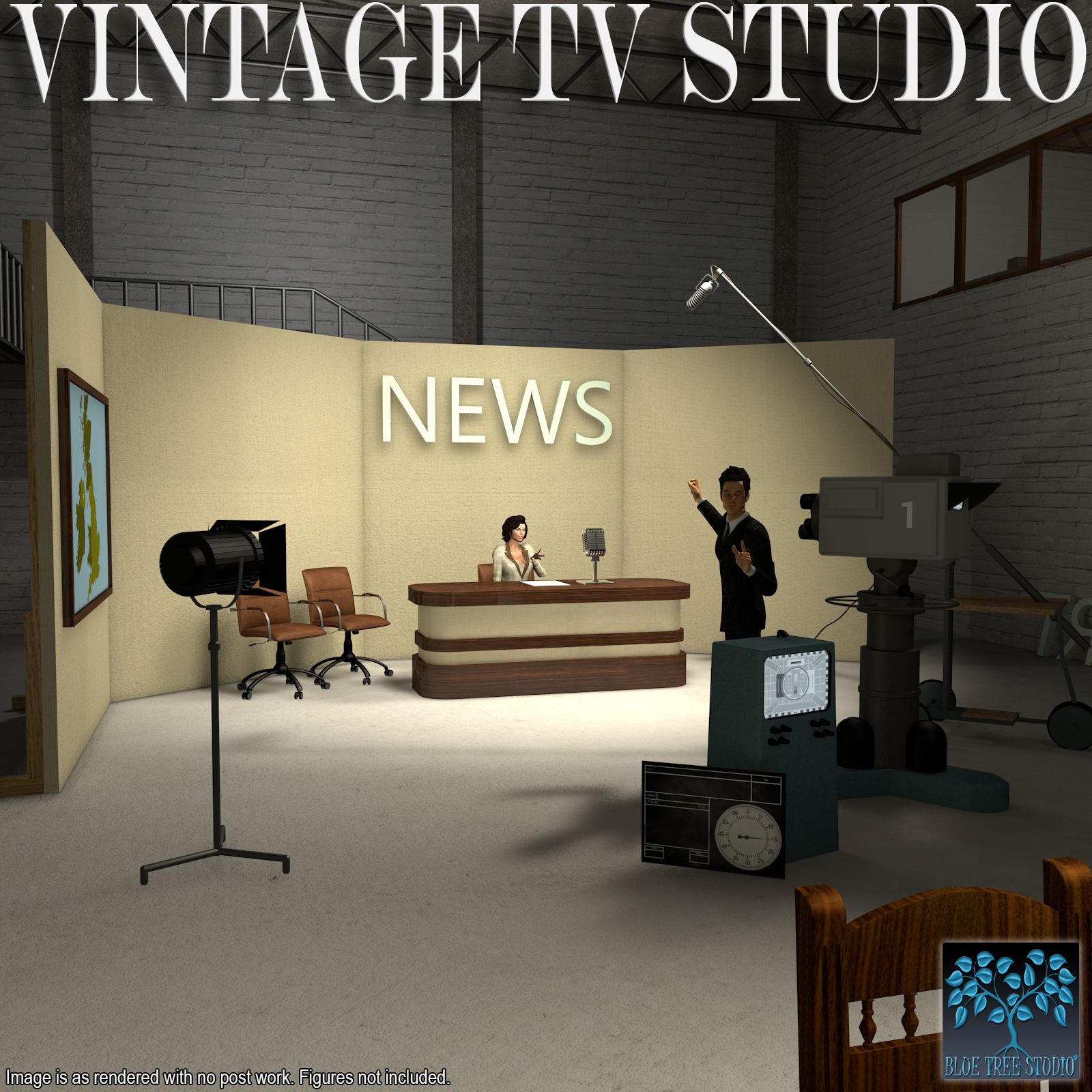 Vintage TV Studio by N/A