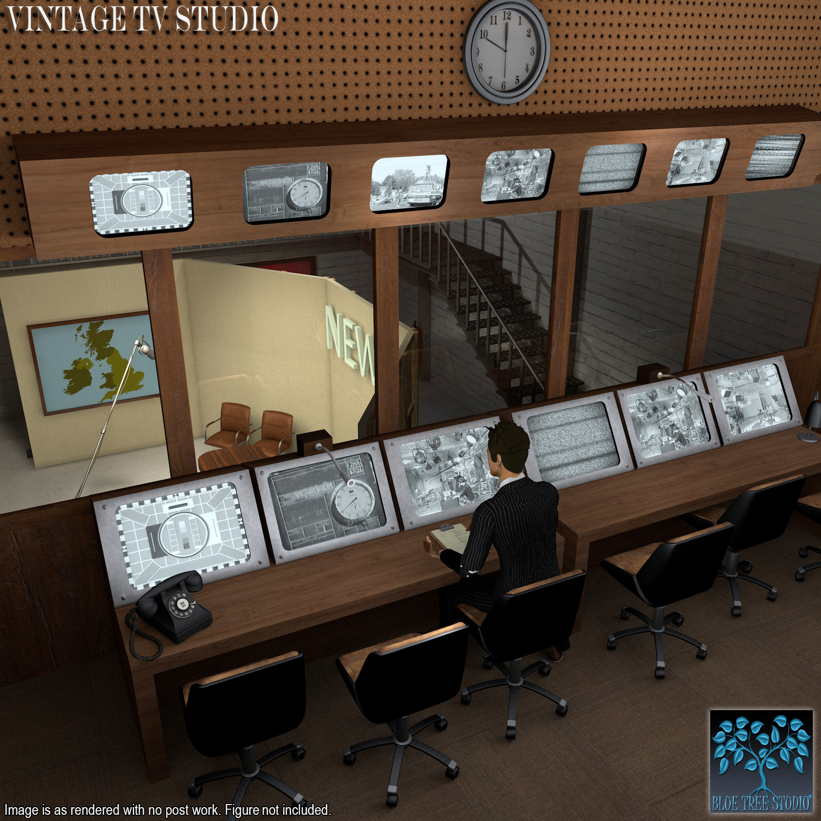 Vintage TV Studio by N/A