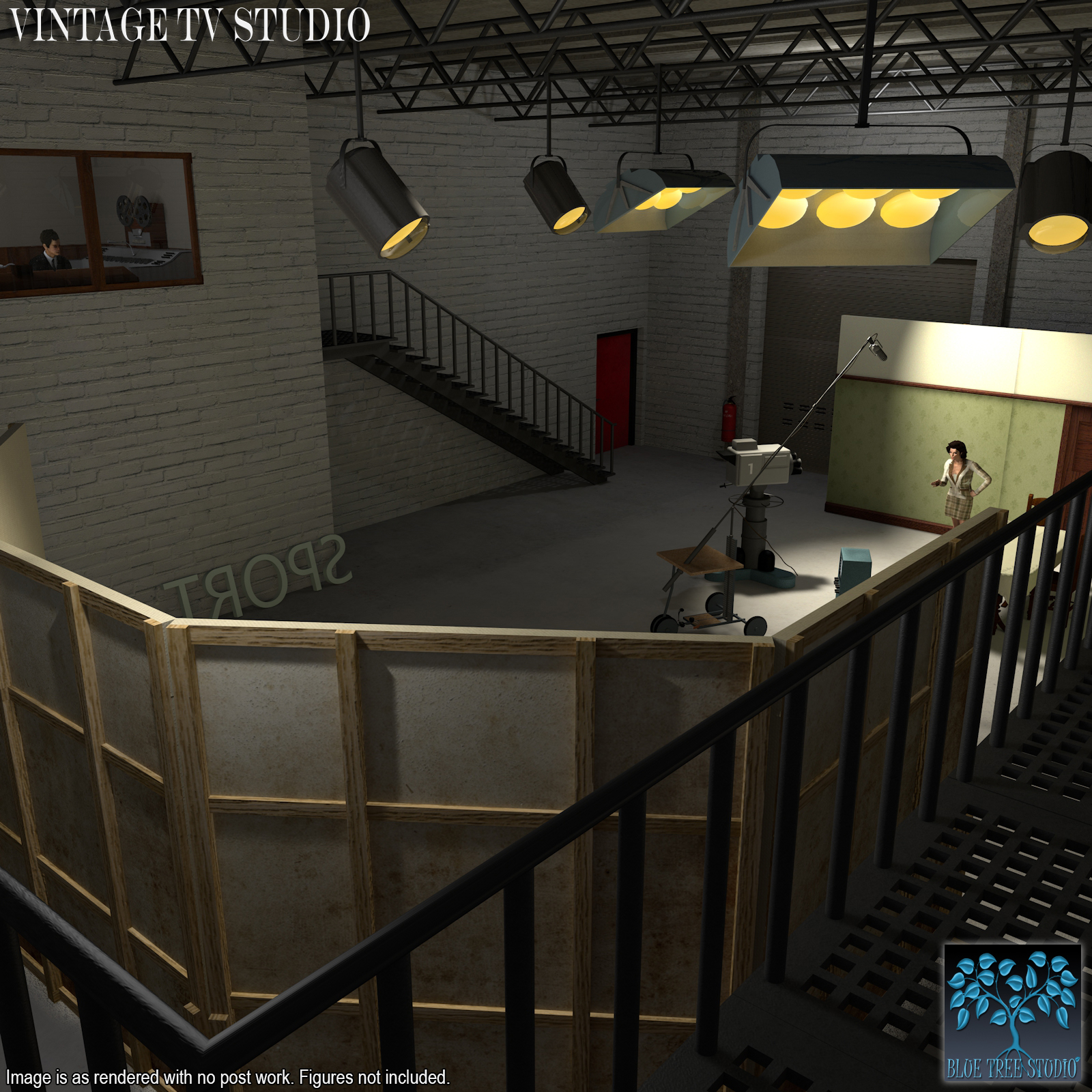 Vintage TV Studio by N/A
