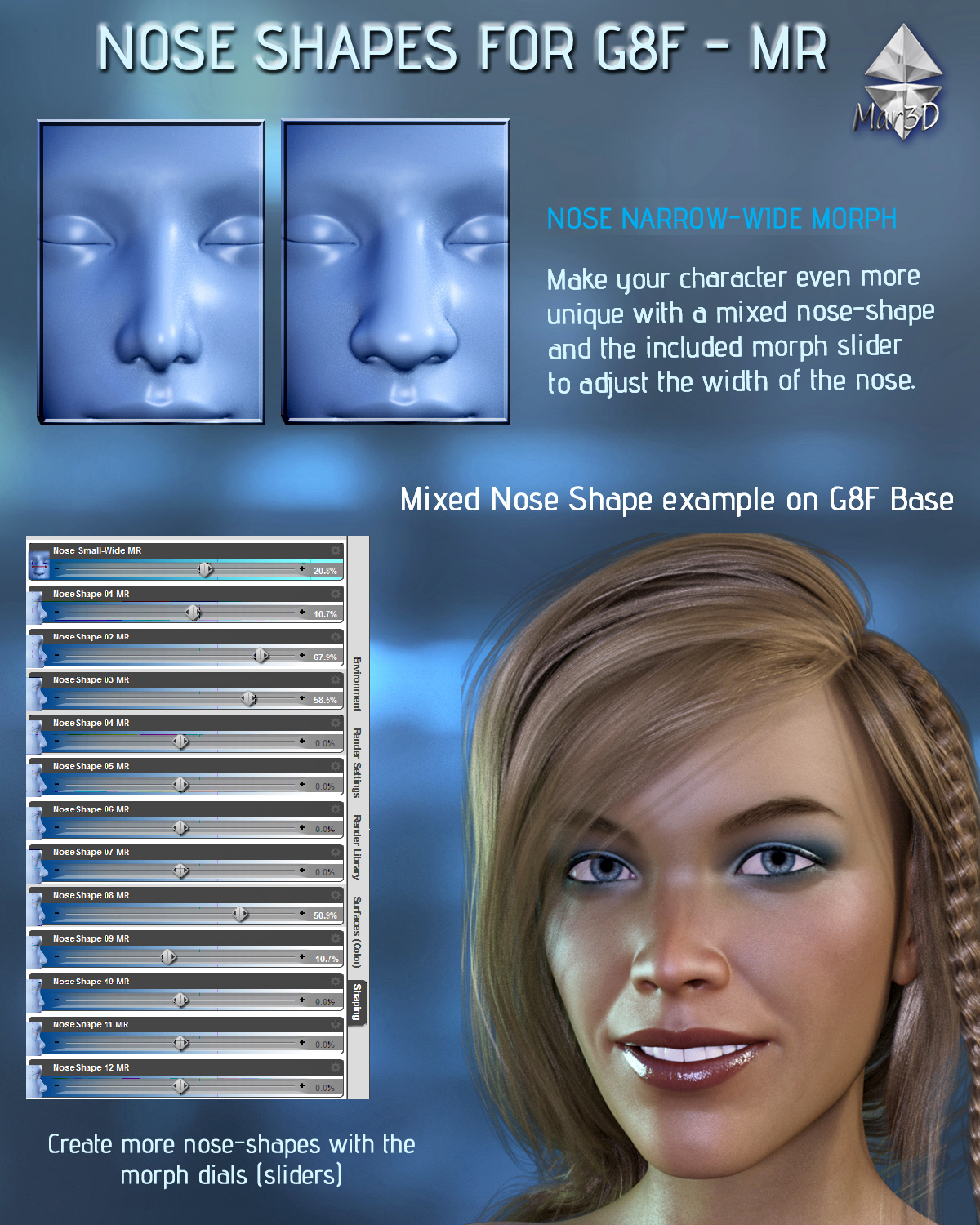 Nose Shapes for G8F - Merchant Resource by N/A
