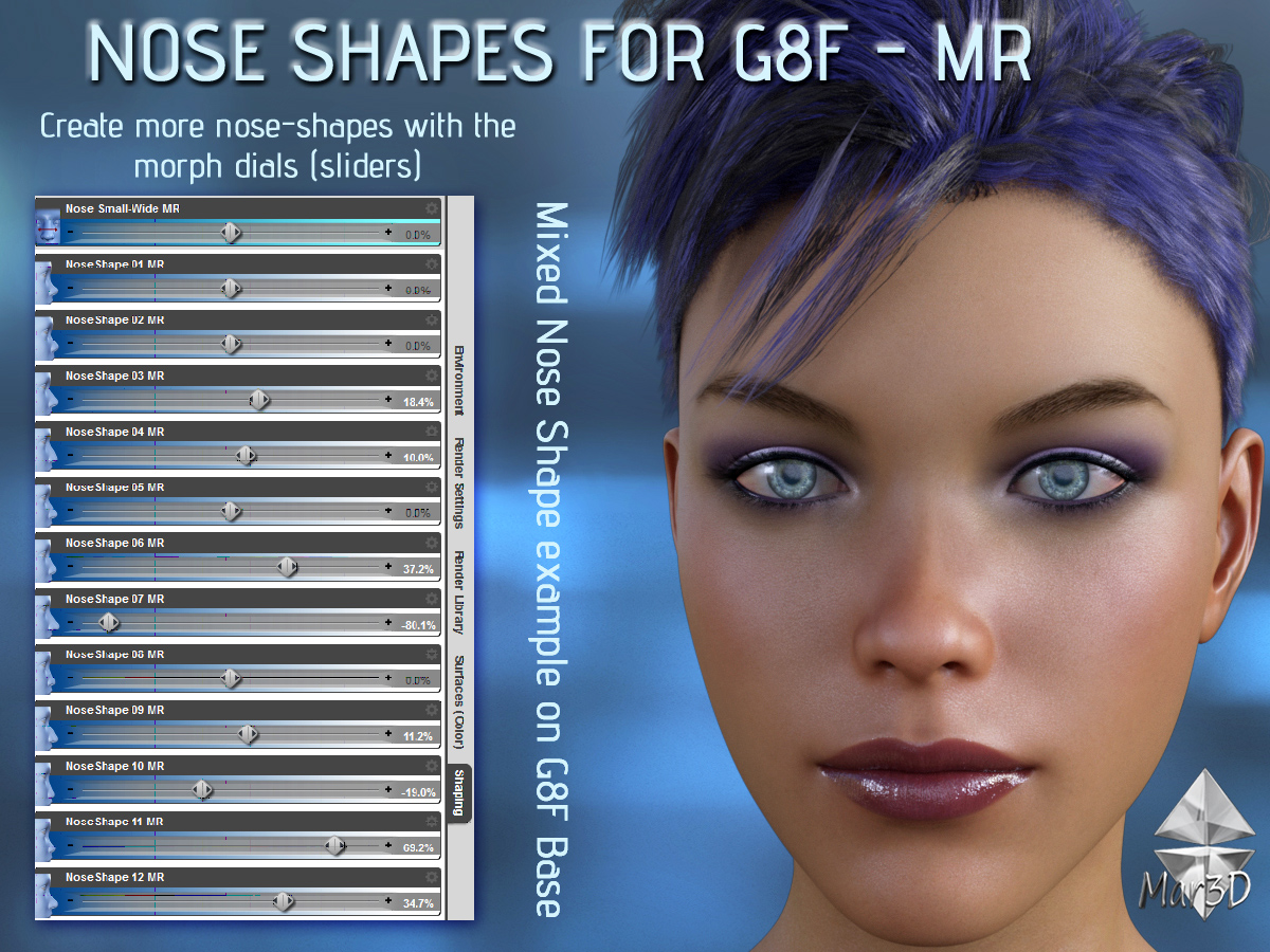 Nose Shapes for G8F - Merchant Resource by N/A