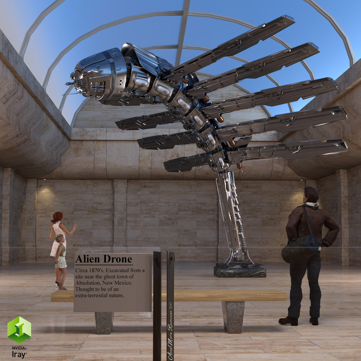 Alien Drone for DAZ by N/A